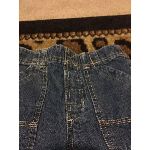 Carter's Boys Pull-On Jean Shorts Pockets Elastic Waist Size 7 Blue
