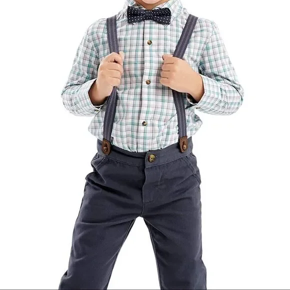 ✨HP✨Carter's Toddler Boys' 2-Piece Suspender Pants Set✨