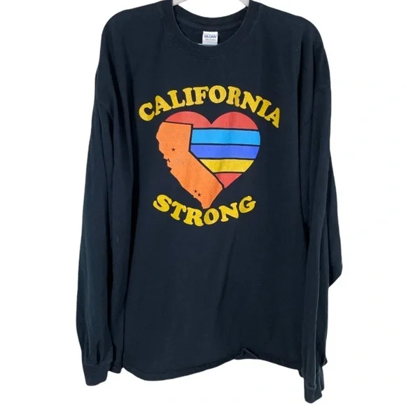 California Strong graphic long sleeve tee 2xl