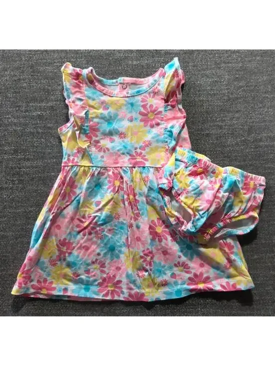 Carter's Toddler Girls Floral Dress Bloomer Set 18M #1103