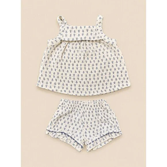 Carter’s Child of Mine Toddler Girls 2T Muslin Floral Tank Top & Bloomers Shorts