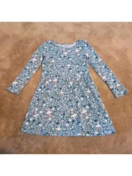 Carters Floral Ballerina Dress Size 5 #1026