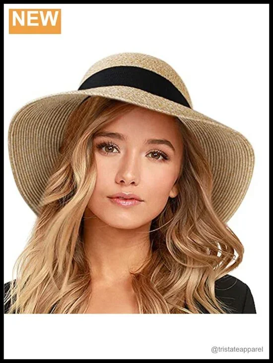 Wide Brim UV Protection Sun Hat with Chin Strap Packable for Travel