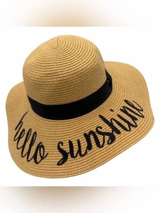 Wide Brim Straw Sun Hat 