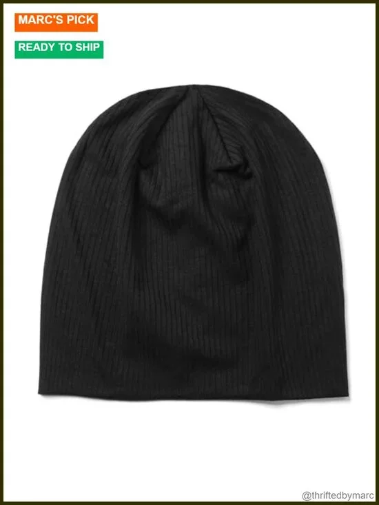 Lightweight Slouchy Knit Beanie for Sensitive Scalps - Soft & Cool