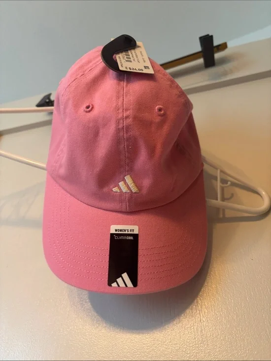 adidas Pink Women's Baseball Hat with Subtle Logo