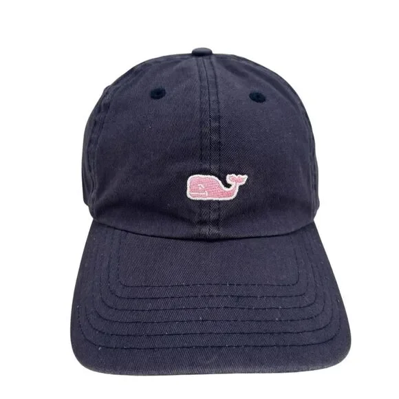 Vineyard Vines Whale Slideback Hat Blue Adjustable Embroidered Whale Logo