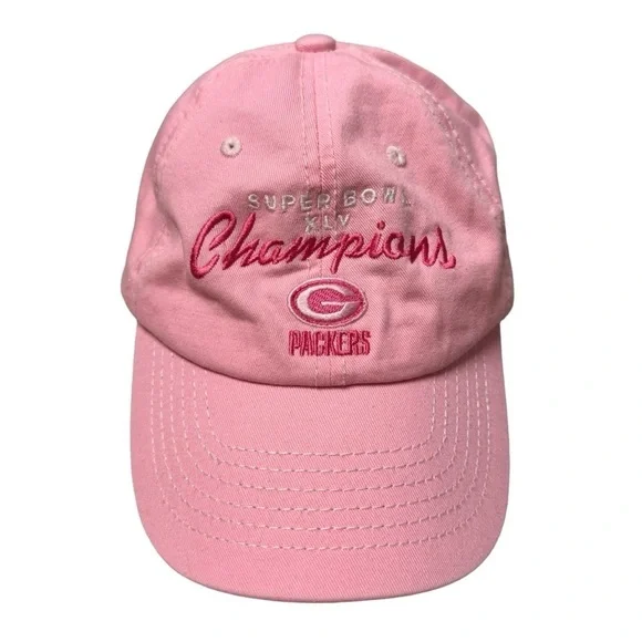 Green Bay Packers hat pink Super Bowl Champions XLV 2011