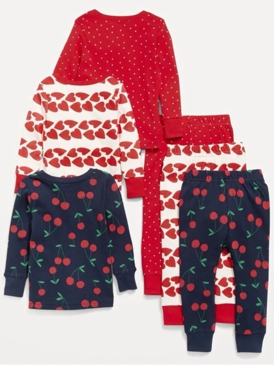 Baby Girl Snug Fit Cotton Pajamas 6-12M