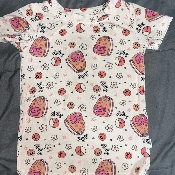 Dream Big Little Baby Girl Retro Bamboo Pajama‎ Top