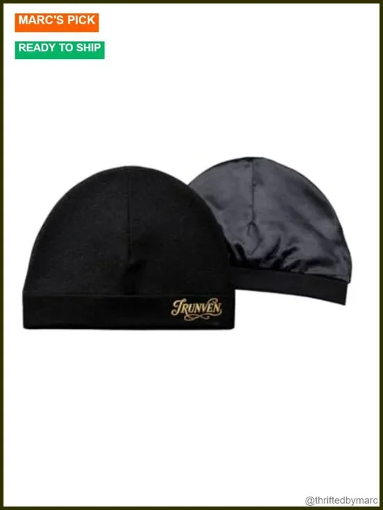 Satin-Lined Premium Skull Cap – Breathable Stretch Fit Hair Protector