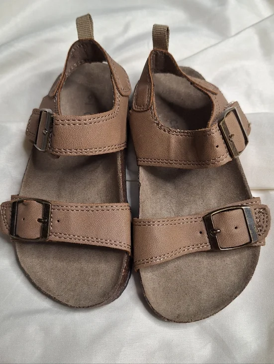 CARTER'S Toddler Boy Sandals with Leather-Look Adjustable Strap Size 9