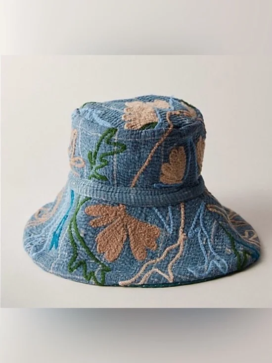 NWT Free People Vintage Kantha Bucket Hat