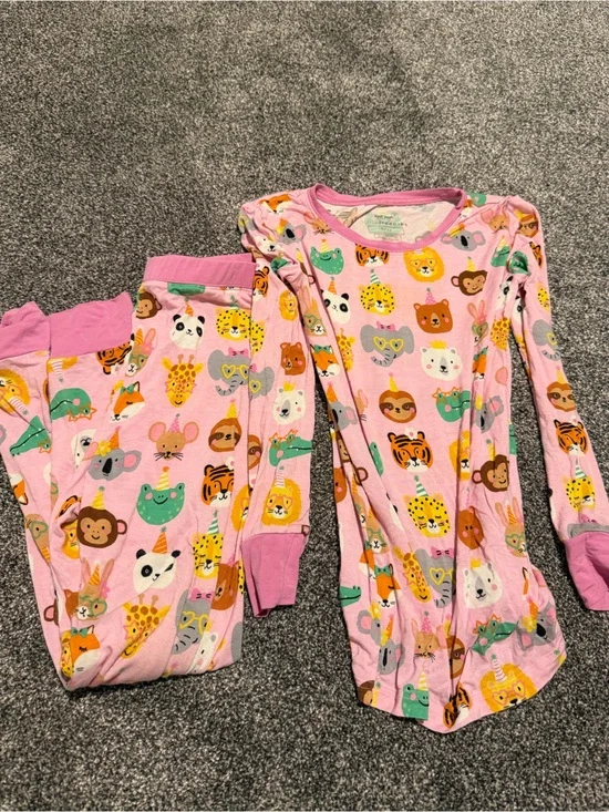 Little Sleepies Party Animals Print Pajama Set