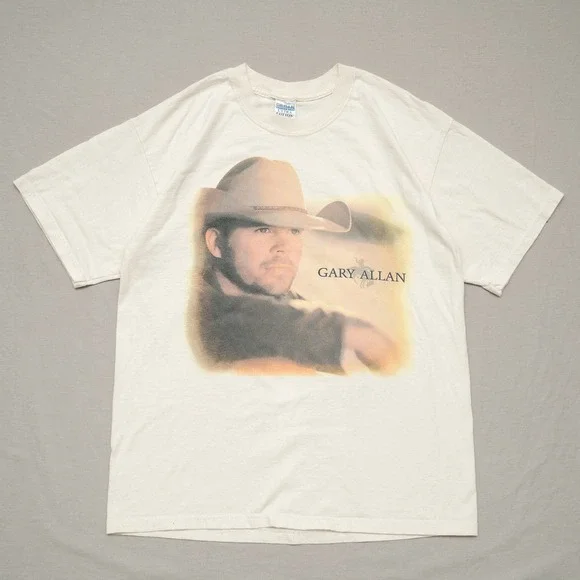 2000s Gary Allen On Tour Concert Big‎ Face T Shirt Merch Rap Tee Adult L