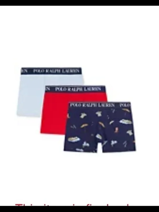 Polo by Ralph Lauren Boys' Cotton Stretch Boxer Briefs – Navy, Gray