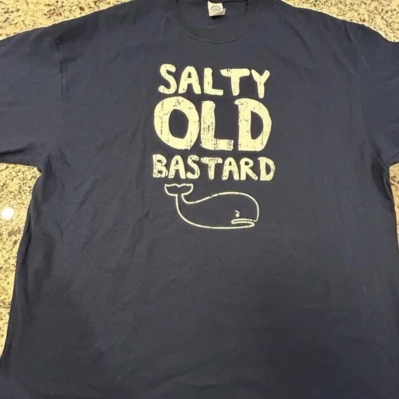 Men’s Salty OB Delta Navy Blue T-Shirt 3XL‎