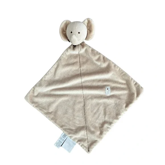 Carters Just One Year Elephant Security Blanket Lovey Brown Precious‎ Firsts