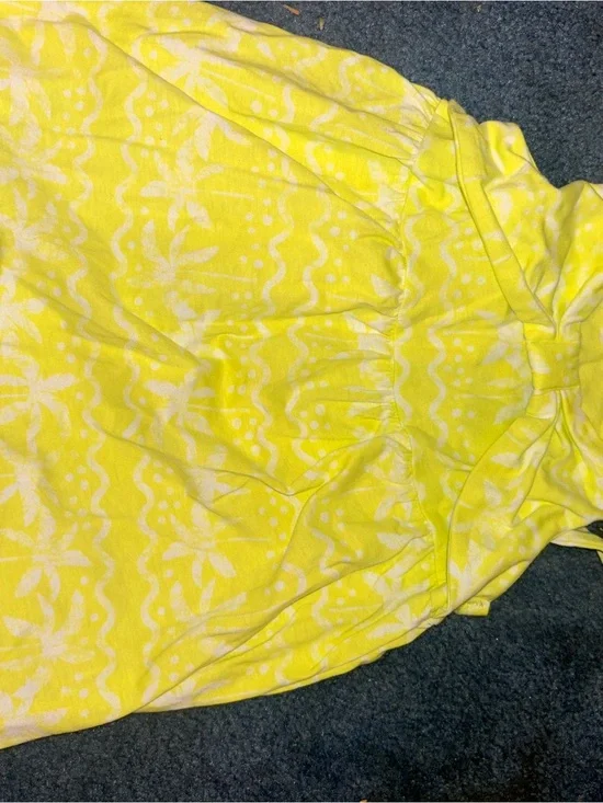 Carter's Kid Yellow & White Pattern Dress