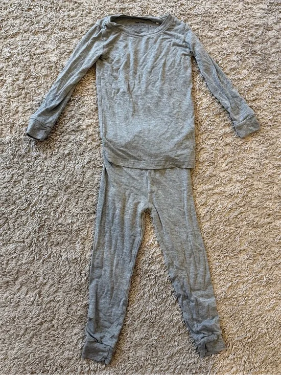 Little Sleepies Heather Gray Long Sleeve PJ Set - 2T