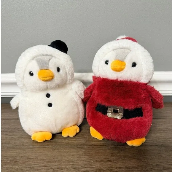 Aurora Christmas Penguin Plush Toy Snowman Santa‎ Set Stuffed Animal Kids