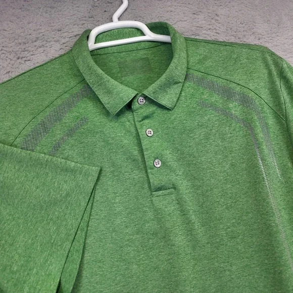 PGA‎ Tour Golf Polo Shirt Mens XL Green Quick Dry Performance Athleisure Outdoor