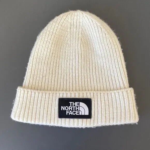 The North Face Cream Knit Beanie OS Unisex