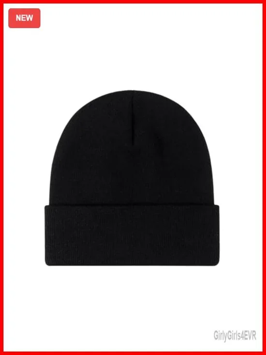 Warm Winter Beanie Windproof Thick Knitted Cuffed Unisex Skull Cap