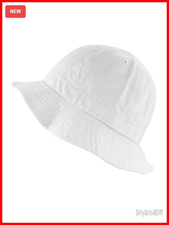 Lightweight Cotton Bucket Hat with Wide Brim for Beach Travel