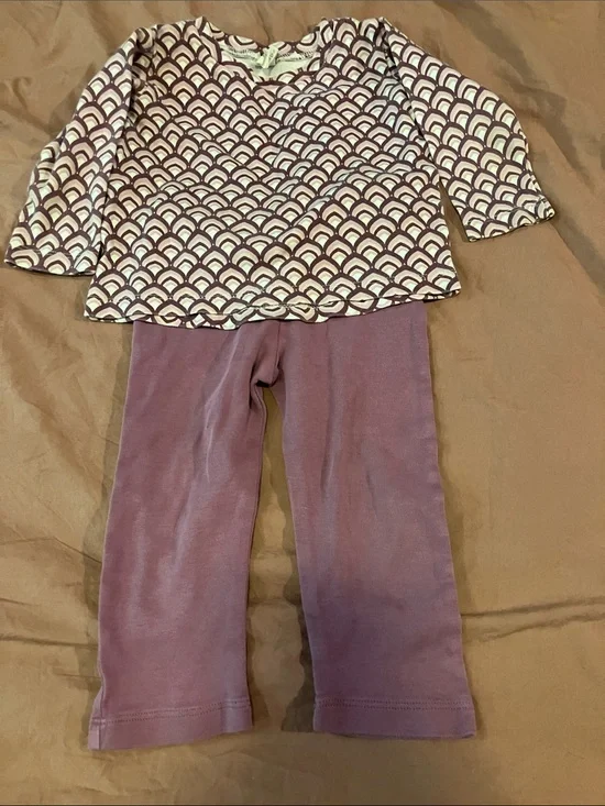 kate quinn Purple Patterned Long-Sleeve set for 2T