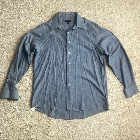 Calvin Klein Blue Casual Button Down Shirt