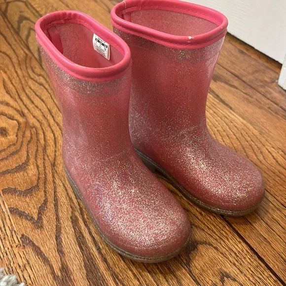 Carter's toddler girl pink sparkle rain boots - size 7