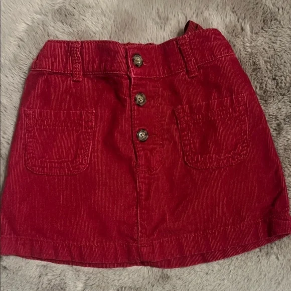 Carter's Red Corduroy Skirt