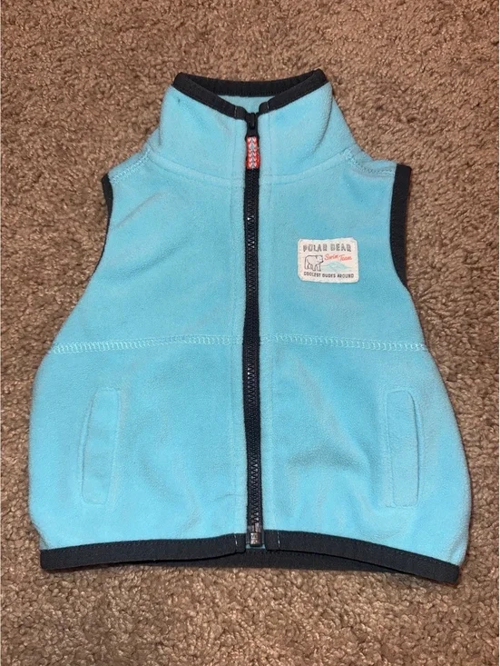 Carter's Baby Fleece Vest Light Blue Size 3 Months