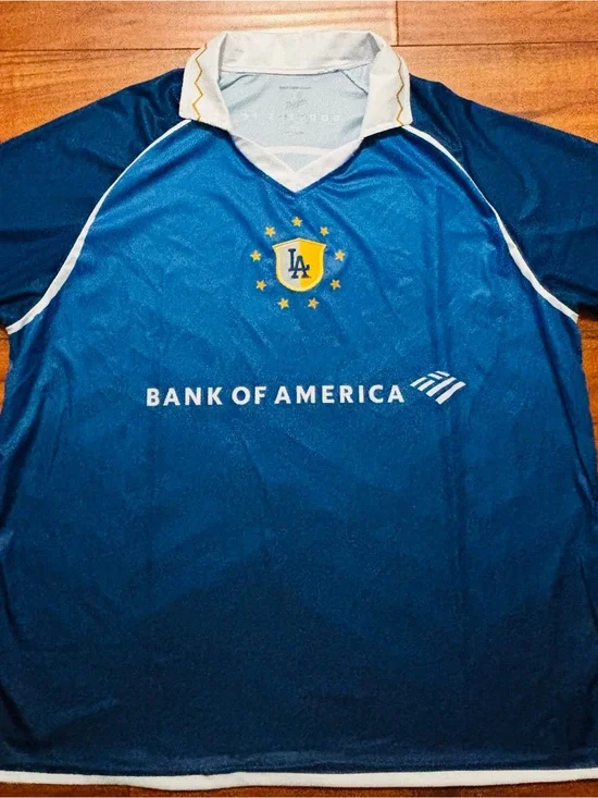 Blue LA Crest Bank of America Men's Jersey