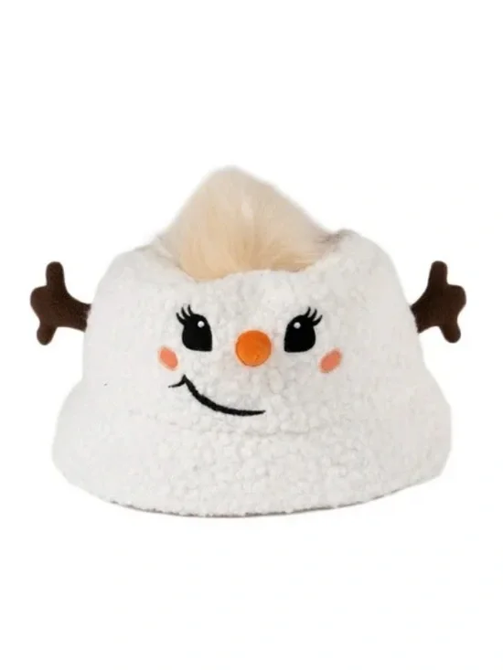 Snowman sherpa bucket hat