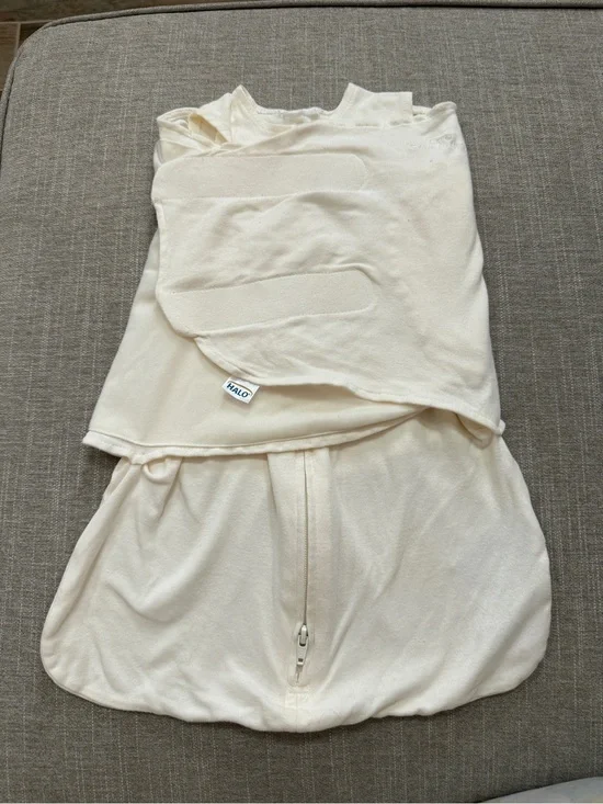 Halo Cream Baby Sleep Sack Swaddle with Front Zipper