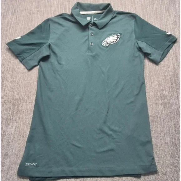 Philadelphia Eagles Nike Dri-Fit NFL Equipment Training Polo Shirt mens SM green