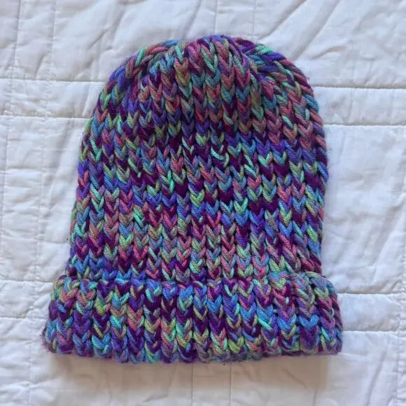Multi coloured beanie winteraccessories‎ boho comfy