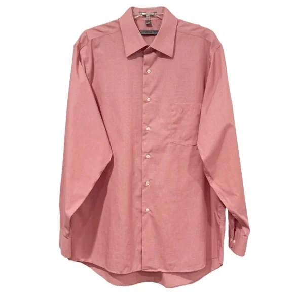 Geoffrey Beene Pinstripe Non Iron Cotton Dress Shirt