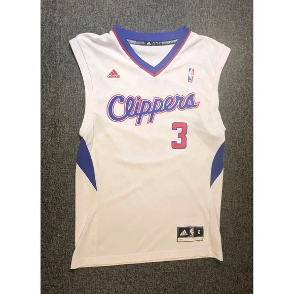 Adidas Clippers Chris Paul #3 White Jersey Shirt Youth Small Basketball NBA