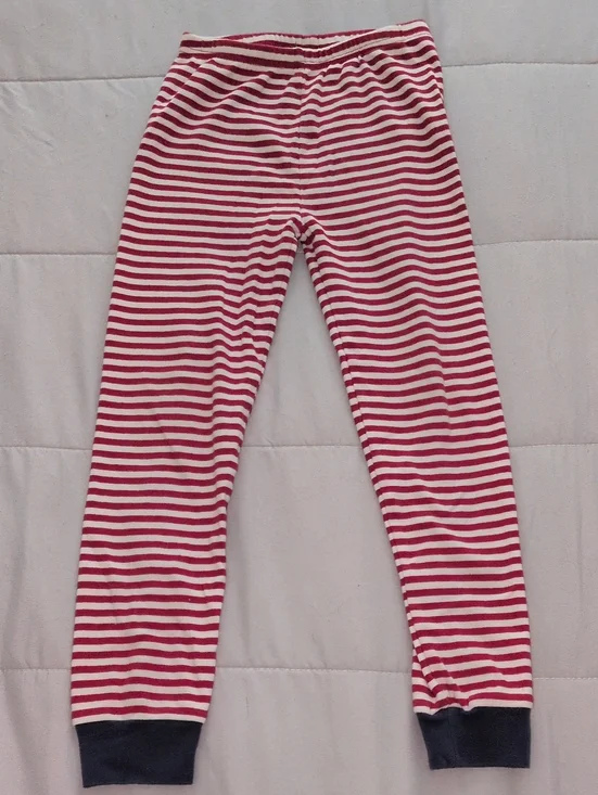 Gymboree Red and White Striped Pajama Bottom Pants Size 7