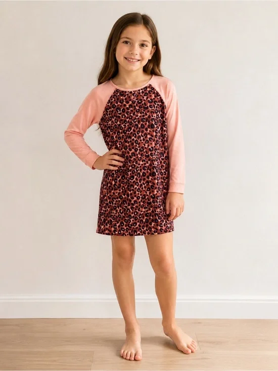 NWT GIRLS M 7 / 8 PINK PAJAMA SLEEP DRESS NIGHTGOWN CAT & JACK​​​​​​​​