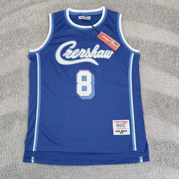 Crenshaw Jersey Mens Small Blue NBA Basketball Kobe Bryant 8 Headgear Classics