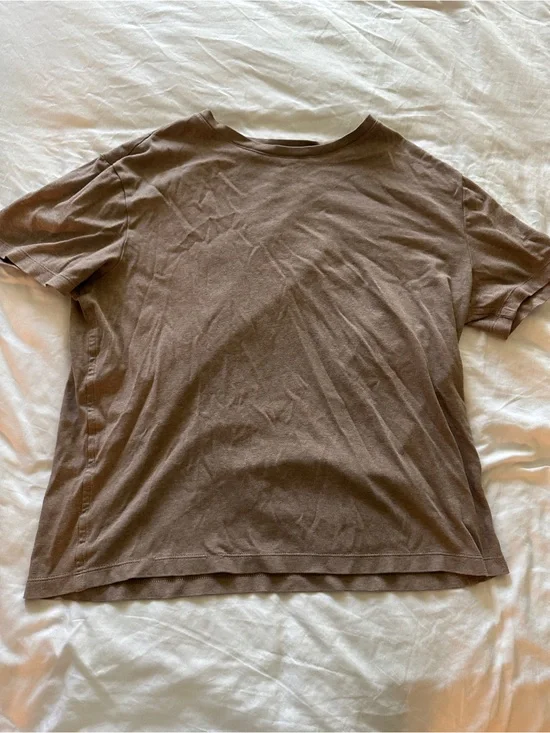 Banana Republic luxe touch  Men's Brown Short-Sleeve Crewneck T-Shirt
