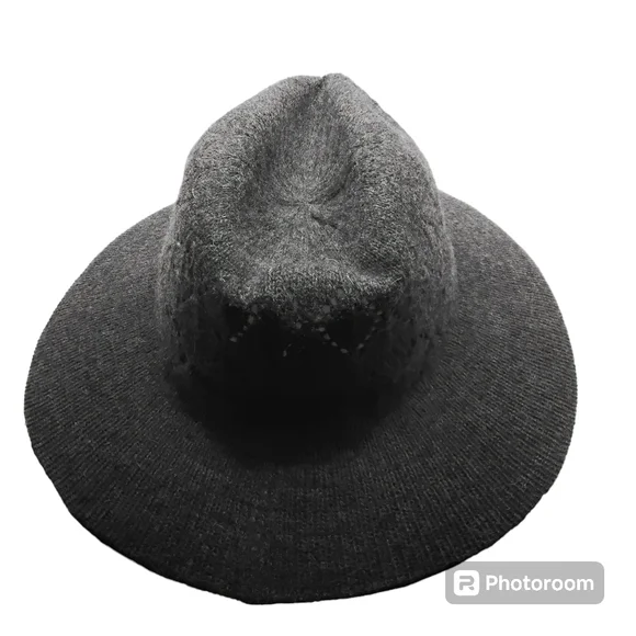 Gray Wool Blend Hat