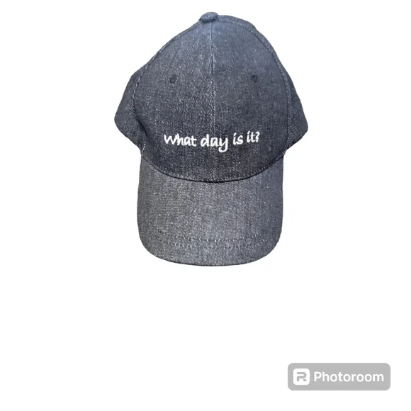WHAT DAY IS IT Ball Cap Black ONE SIZE