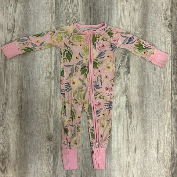 Little Sleepies Floral 0-3 Months Zippy