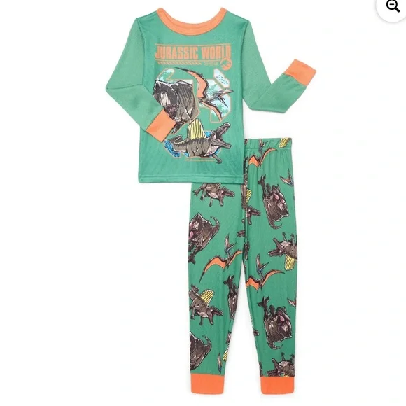 Jurassic park 2 piece set pajama