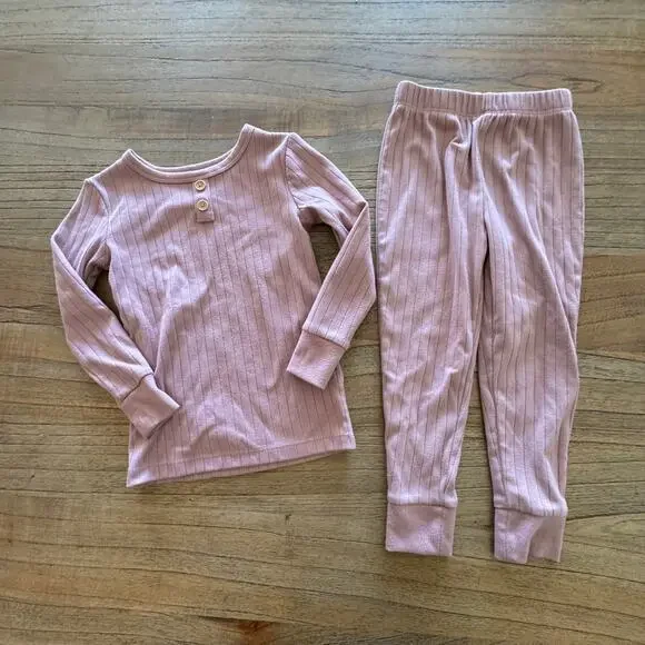 Cloud Island Toddler Snug Fit Long Sleeve Ribbed Pajama Set - Size 3T